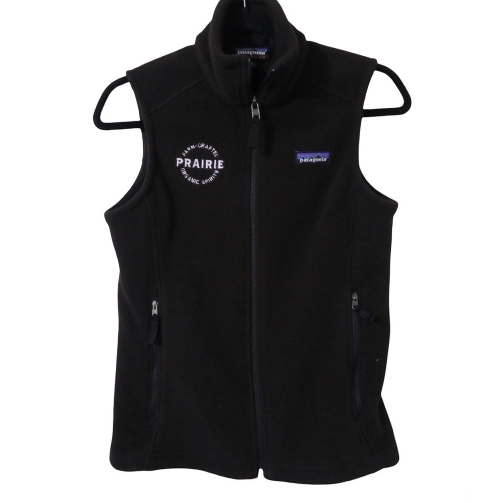 Patagonia Synchilla Fleece Black Vest Zip Up Outdoor Athletic Camping XS
